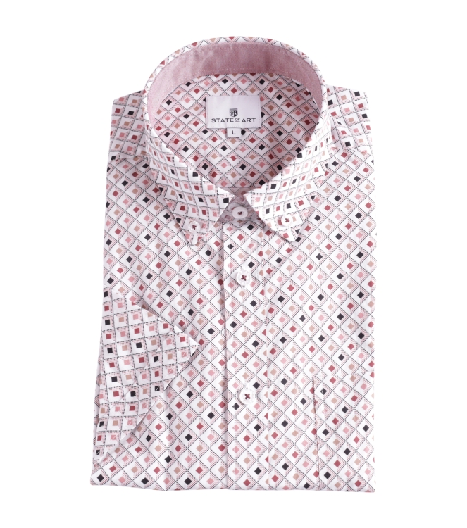 State of Art Shirt SS Printed Pop 1142
