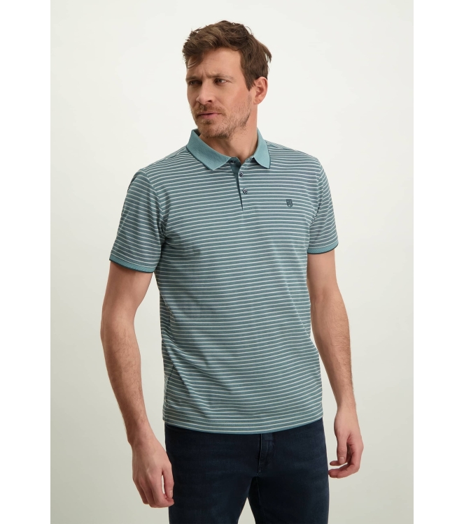 State of Art Poloshirt Piqu? SS S Bladgroen
