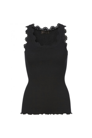 Rosemunde Iconic silk top 010 Black