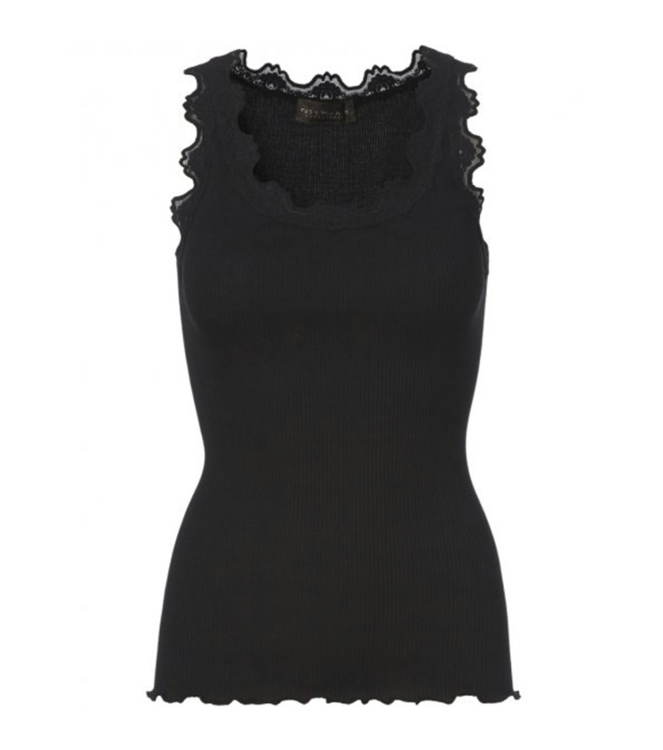 Rosemunde Iconic silk top 010 Black