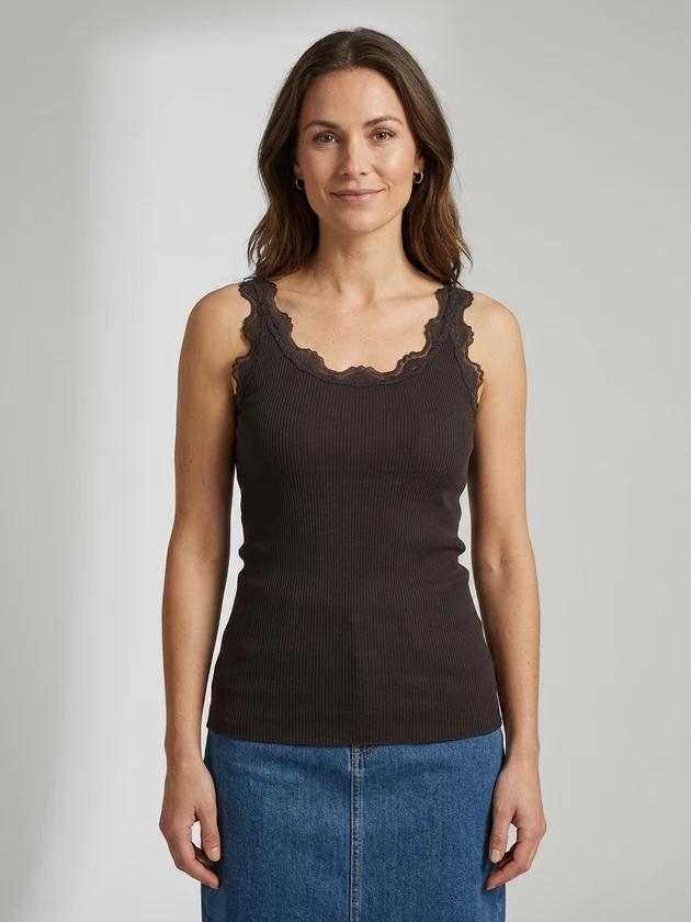 Rosemunde Iconic silk top 856 Mole