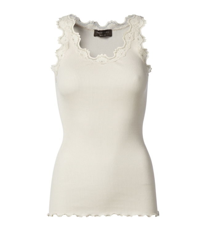 Rosemunde Iconic silk top 050 Soft powder
