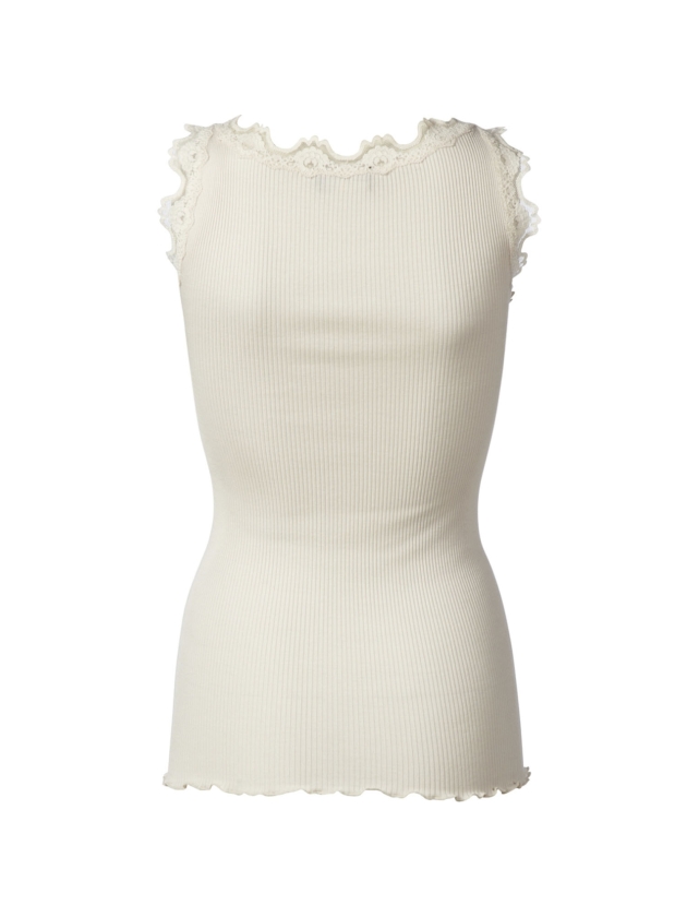 Rosemunde Iconic silk top 050 Soft powder