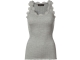Rosemunde Iconic silk top 008 light grey melange