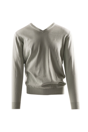 Scotland Blue Vince V-neck Pullover Flatknit