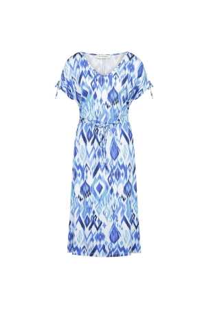 In Shape Dress Vivian Blauw Multicoulor