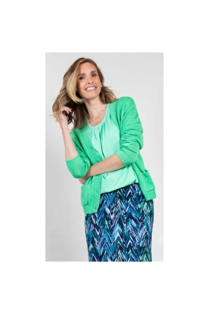 Sarto Fashion Blouson t-shirt with o-neck d655 green