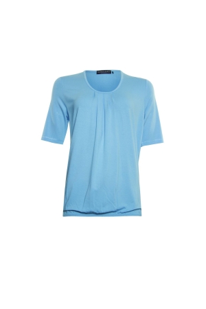 Sarto Fashion Blouson t-shirt with o-neck d734 blue