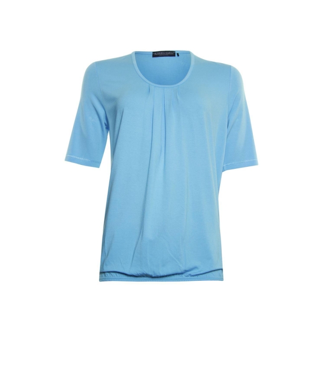 Sarto Fashion Blouson t-shirt with o-neck d734 blue