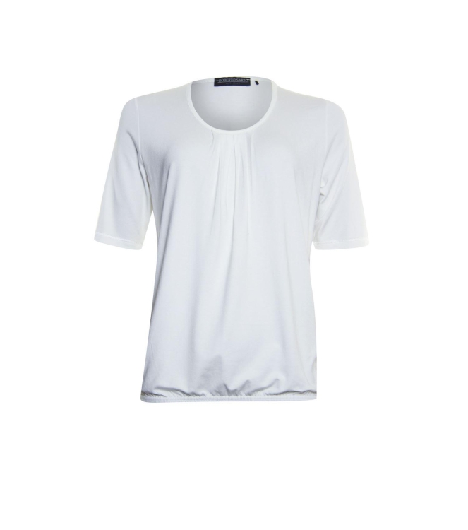 Sarto Fashion Blouson t-shirt with o-neck d017 off white