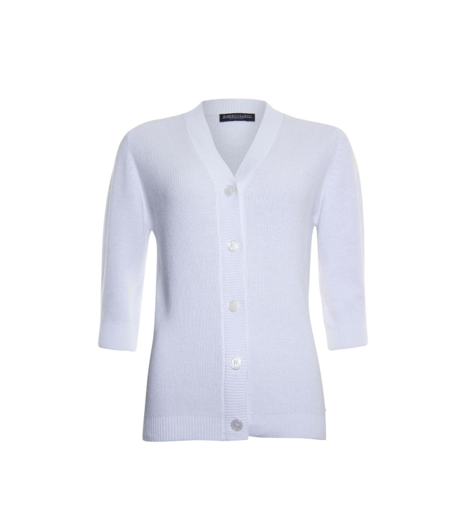 Sarto Fashion Cardigan with v-neck d004 white