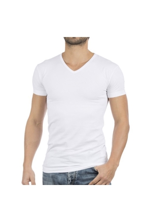 Alan Red t-shirt+stretch Wit