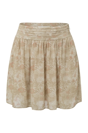 Yaya Printed mini skirt with fancy