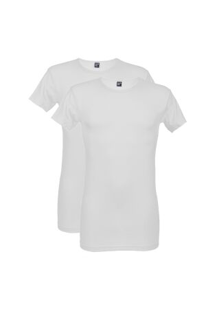 Alan Red t-shirt+stretch Wit