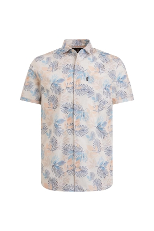 Vanguard Short Sleeve Shirt Print on fine p 7157 Coconut Milk