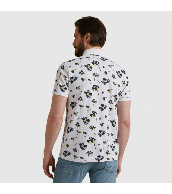 Vanguard Short sleeve polo pique stretch ao Bright White