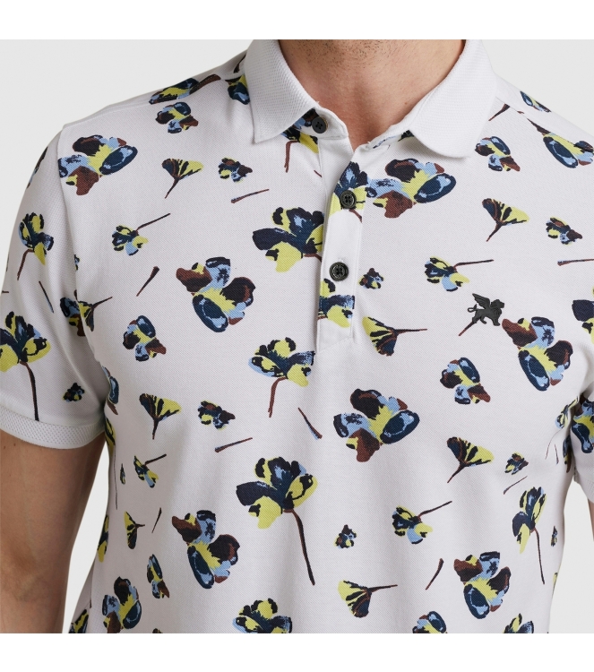 Vanguard Short sleeve polo pique stretch ao Bright White