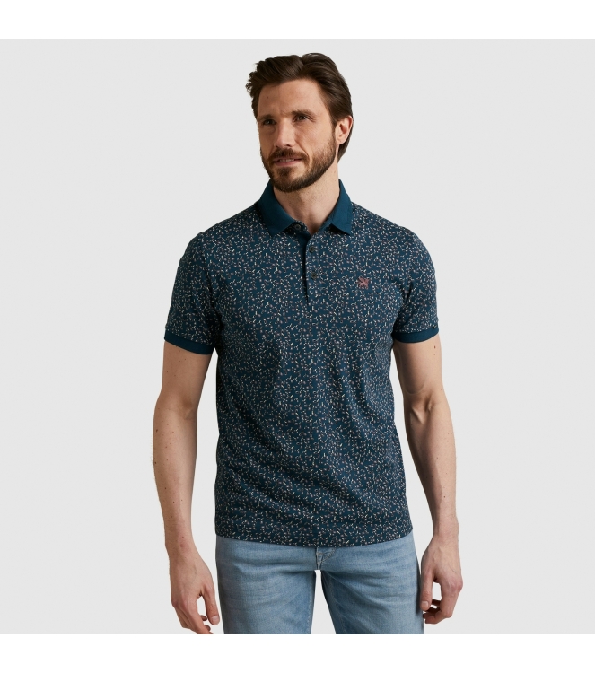 Vanguard Short sleeve polo mercerized jerse Blue Wing Teal