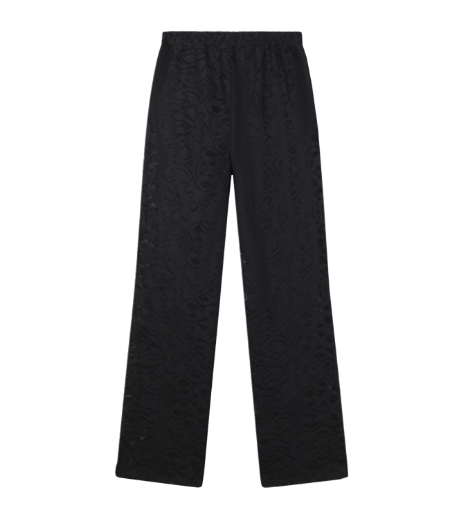 Alix the Label ladies knitted heavy lace pants 999 black