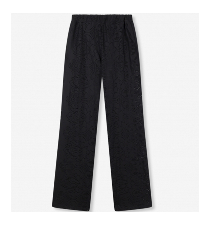 Alix the Label ladies knitted heavy lace pants 999 black