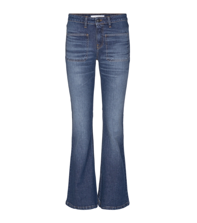Co Couture Lullu long flare jeans 552 deni9m blue