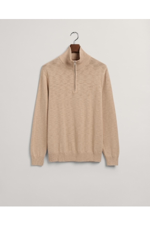 Gant COTTON FLAMME HALFZIP 277 DRY SAND