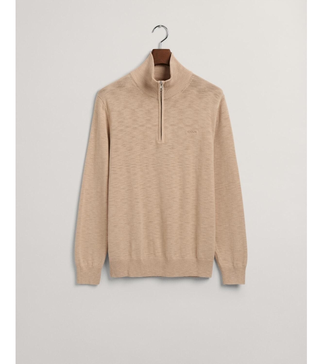 Gant COTTON FLAMME HALFZIP 277 DRY SAND