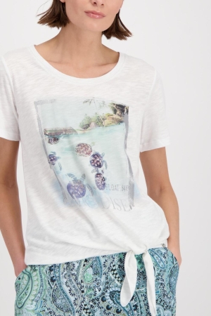 Monari T-Shirt weiss