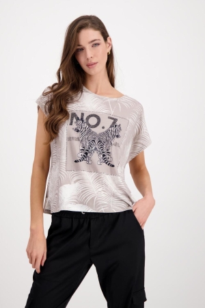 Monari T-Shirt 768 Bambus pattern