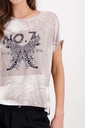 Monari T-Shirt 768 Bambus pattern