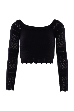 Guess Ls pointelle deeta swtr Jet black A996