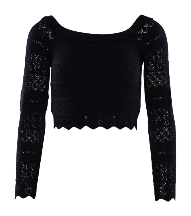 Guess Ls pointelle deeta swtr Jet black A996