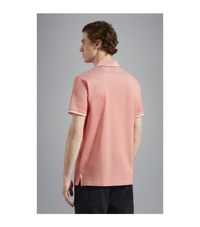 Paul and Shark Organic cotton pique polo with shark e 145