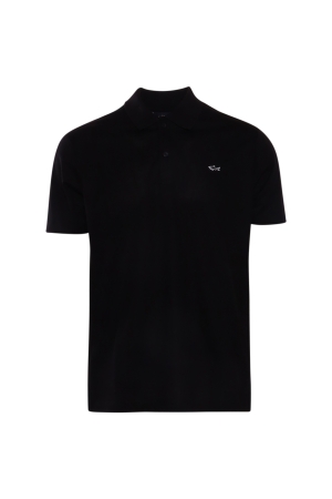 Paul and Shark Knitted poloshirt 011 Zwart