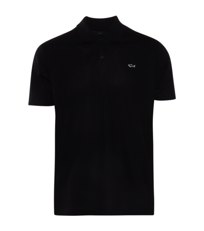 Paul and Shark Knitted poloshirt 011 Zwart
