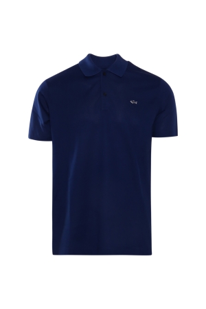 Paul and Shark Knitted poloshirt 342 Blauw