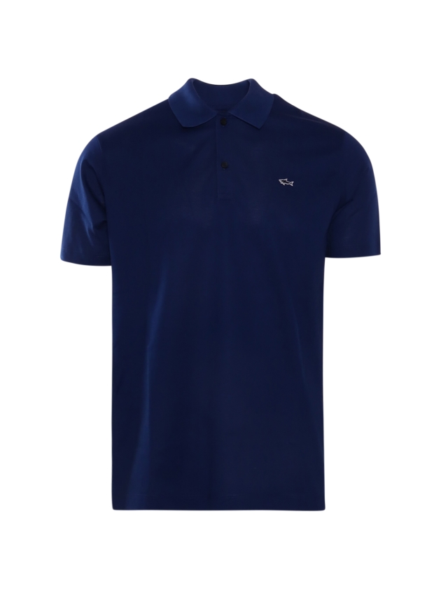 Paul and Shark Knitted poloshirt 342 Blauw