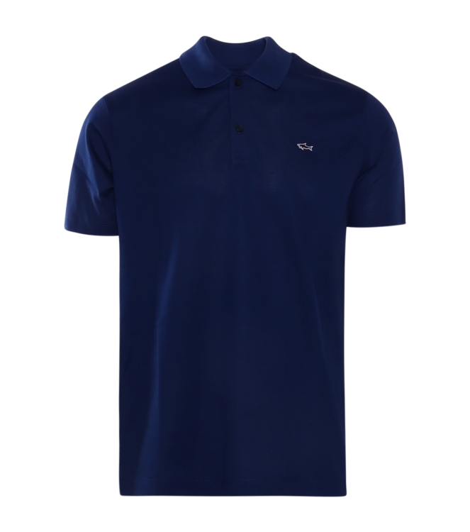 Paul and Shark Knitted poloshirt 342 Blauw