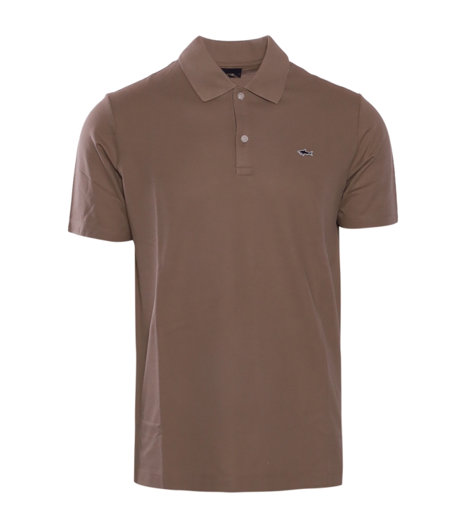 Paul and Shark Knitted poloshirt 128 Beige