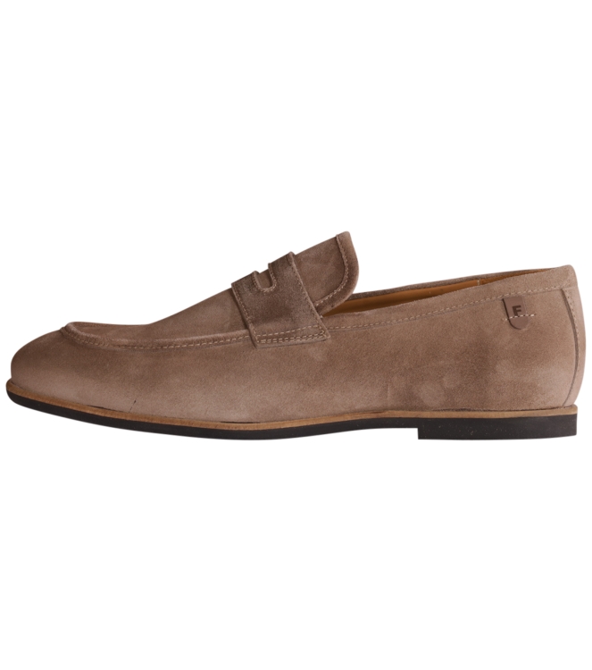 Floris van Bommel Floris Casual LightBrown Suede Lightbrown