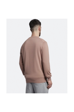 Lyle and Scott Cotton Crew Neck Jumper W868 Hutton Pink