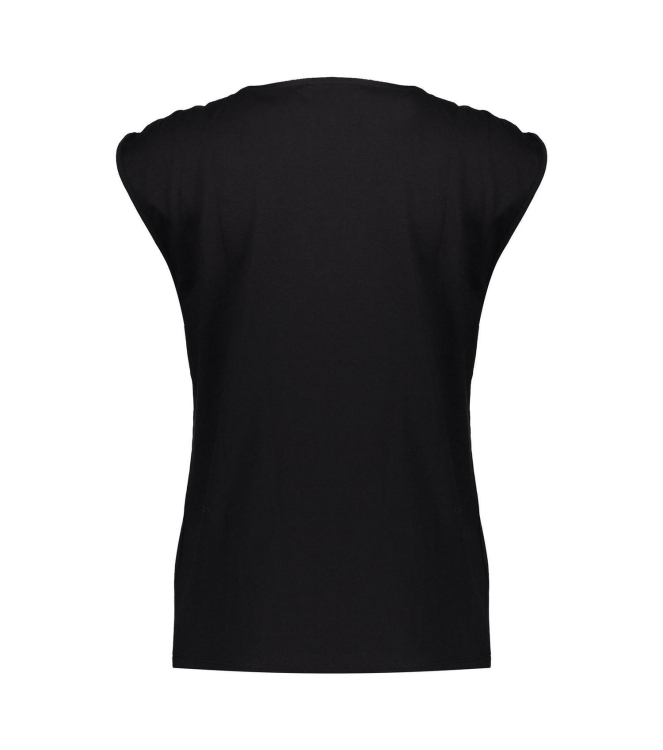 Geisha T-shirt pleads at shoulder Black