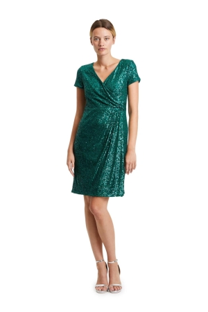Vera Mont Kleid Kurz 1/2 Arm 5850 Green/Green