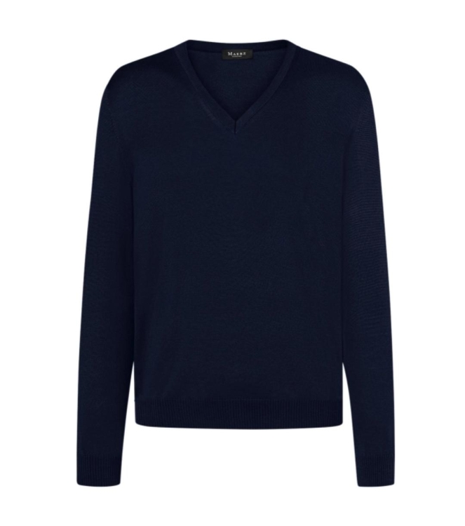 Maerz Pullover V-Ausschnitt 1/1 Arm 399 Navy