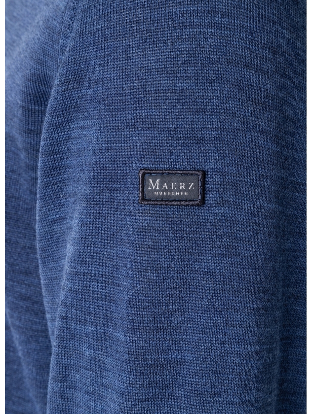 Maerz Pullover V-Ausschnitt 1/1 Arm 380 Blauw