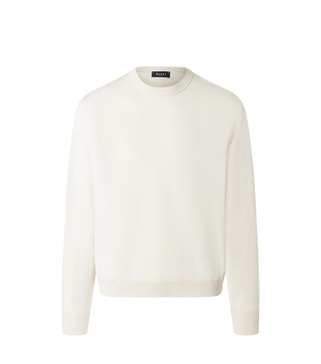 Maerz Pullover Rundhals 1/1 Arm 110 Off White