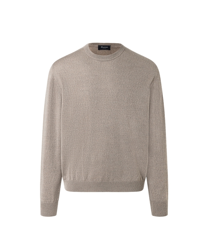 Maerz Pullover Rundhals 1/1 Arm 169 taupe