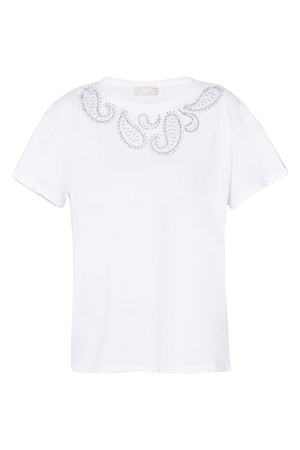 Liu Jo Jersey Co Uniquely t-shirt Strass