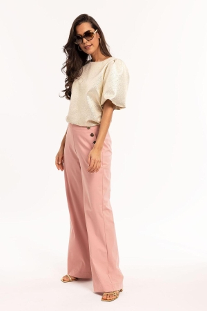 Studio Anneloes Emy bonded trousers 5501 blush