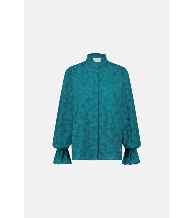 Fabienne Chapot Bente Blouse 4616-UNI Keep it Teal